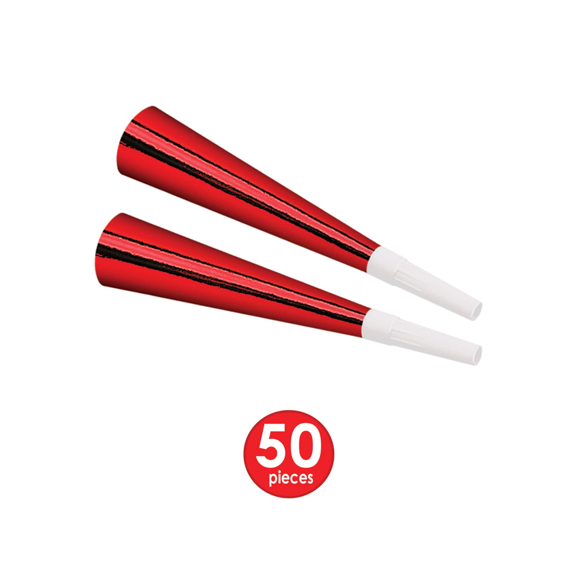 Beistle Red & Silver New Year Simply Party Favor Kit for 50
